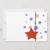 レッドスターフォト招待状 招待状 (裏面)