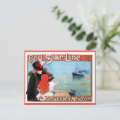 レッドスターラインアントワープ – ニューヨークのヴィンテージ広告 ポストカード (スタンド正面)