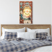 レッドスターラインニューヨークアントワープ汽船 キャンバスプリント (インサイチュ (寝室))