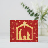 レッドスターリーナイトクリスマス出生はがき シーズンポストカード (スタンド正面)