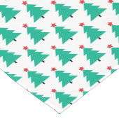 レッドスター付きクリスマスツリー ショートテーブルランナー (コーナー)