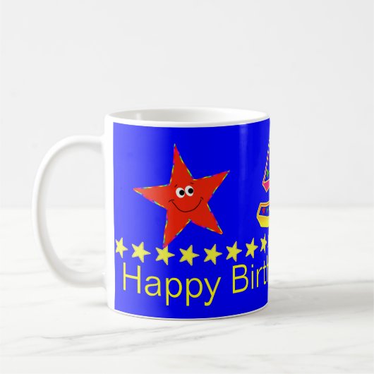 レッドスター第5誕生日マグ コーヒーマグカップ (左)