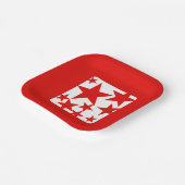 レッドスター紙プレート ペーパープレート (傾斜あり)