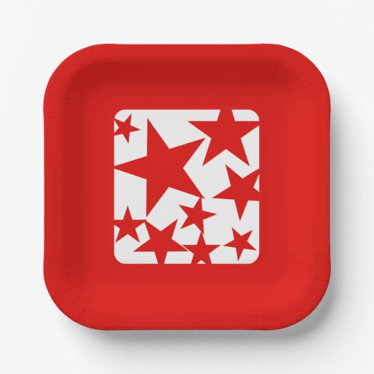 レッドスター紙プレート ペーパープレート (正面)