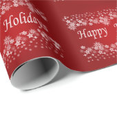 レッドスター輝くズハッピーホリデーラッピング紙 ラッピングペーパー (ロールコーナー)