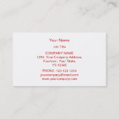 レッドスター3星の名刺ホワイト 名刺 (裏面)