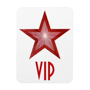 レッドスター'VIP'フレキシブル磁石白色 マグネット