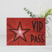 レッドスター'VIP PASS'水平ブラックバック 招待状 (スタンド正面)
