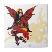 レッドスチームパンク妖精タコ タイル (正面)