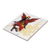 レッドスチームパンク妖精タコ タイル (側面)