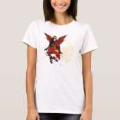 レッドスチームパンク妖精タコ Tシャツ (正面)