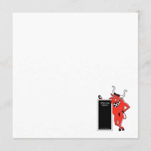 レッドステアチョークボードメニュー メニュー (正面)