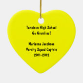 レッドスティックフィギュアチアリーダーオーナメント セラミックオーナメント (裏面)