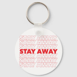 レッドステイ遠くにソーシャル距離 キーホルダー