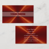レッドステンレス鋼メタル 名刺 (正面/裏面)