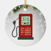 レッドステーションガス価格がクレジットスコアより高い セラミックオーナメント (正面)