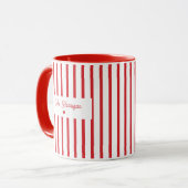 レッドストライプの先生コーヒー マグカップ (正面左)
