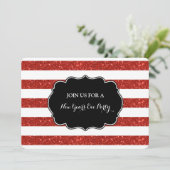 レッドストライプシーズニューイヤーズ大晦日パーティの招待状 招待状 (スタンド正面)