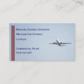 レッドストライプズ商業機船長パイロット 名刺 (正面)