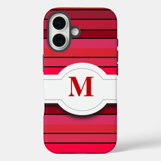 レッドストライプ柄 iPhone 5/5s ウォレットケース Case-Mate iPhoneケース (裏面)