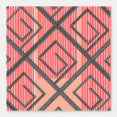 レッドストライプ + ピーチ 壁紙 (正面)