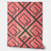 レッドストライプ + ピーチ 壁紙 (ほどく)