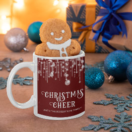 レッドストリングライト クリスマスパーティー コーヒーマグカップ