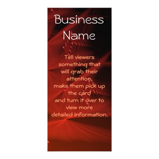 レッドストリーク抽象芸術アーカスタムト ラックカード (正面)