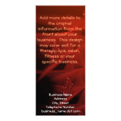 レッドストリーク抽象芸術アーカスタムト ラックカード (裏面)