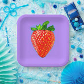 レッドストロベリーインポップ・アートのアートスタイル ペーパープレート (パーティー)