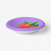 レッドストロベリーインポップ・アートのアートスタイル ペーパーボウル (傾斜あり)