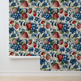 レッドストロベリーブルーベリーファームスタイル 壁紙