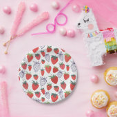 レッドストロベリーベリー紙プレート ペーパープレート (パーティー)