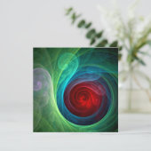 レッドストームフローラモダン抽象芸術アートカラーパターン (スタンド正面)