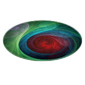 レッドストームフローラモダン抽象芸術アートカラーパターン カッティングボード (角)