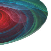 レッドストームフローラモダン抽象芸術アートカラーパターン カッティングボード (角)