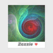 レッドストームフローラモダン抽象芸術アートカラーパターン シール (シート)