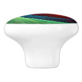 レッドストームフローラモダン抽象芸術アートカラーパターン セラミックノブ (側面)