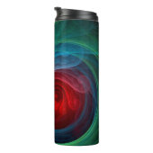 レッドストームフローラモダン抽象芸術アートカラーパターン タンブラー (回転右)