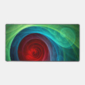 レッドストームフローラモダン抽象芸術アートカラーパターン デスクマット (正面)