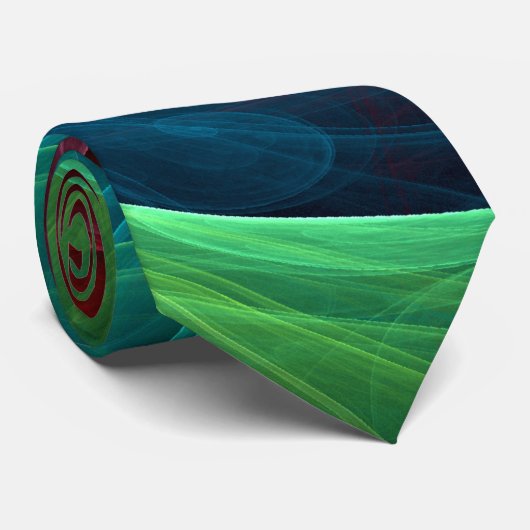 レッドストームフローラモダン抽象芸術アートカラーパターン ネクタイ (ロール)