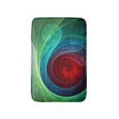 レッドストームフローラモダン抽象芸術アートカラーパターン バスマット (正面縦)