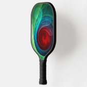 レッドストームフローラモダン抽象芸術アートカラーパターン ピックルボールラケット (左)