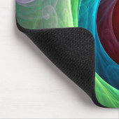 レッドストームフローラモダン抽象芸術アートカラーパターン マウスパッド (コーナー)