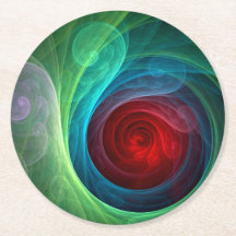 レッドストームフローラモダン抽象芸術アートカラーパターン