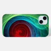 レッドストームフローラモダン抽象芸術アートカラーパターン Case-Mate iPhoneケース (裏面 (横))