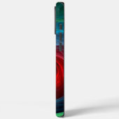 レッドストームフローラモダン抽象芸術アートカラーパターン Case-Mate iPhoneケース (裏面 / 左)