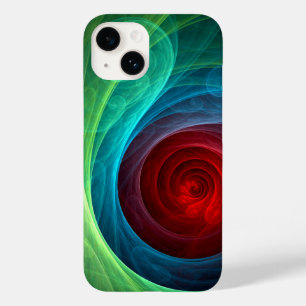 レッドストームフローラモダン抽象芸術アートカラーパターン Case-Mate iPhone 14ケース