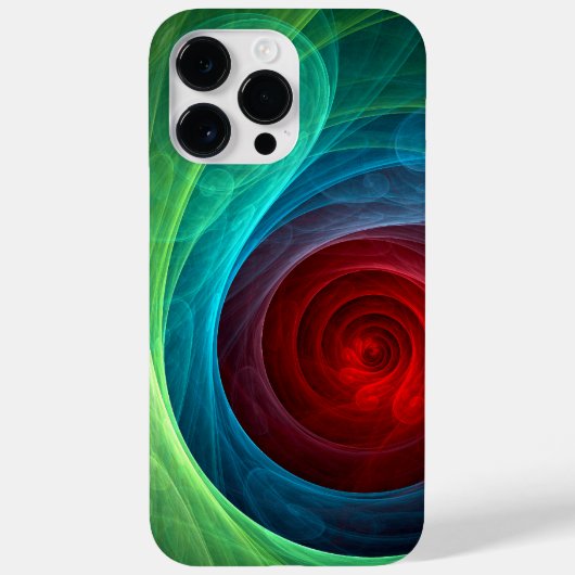 レッドストームフローラモダン抽象芸術アートカラーパターン Case-Mate iPhoneケース (裏面)