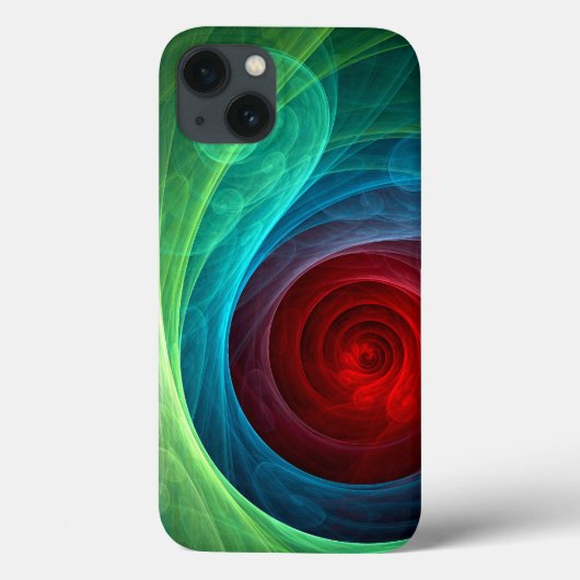 レッドストームフローラモダン抽象芸術アートカラーパターン Case-Mate iPhoneケース (裏面)